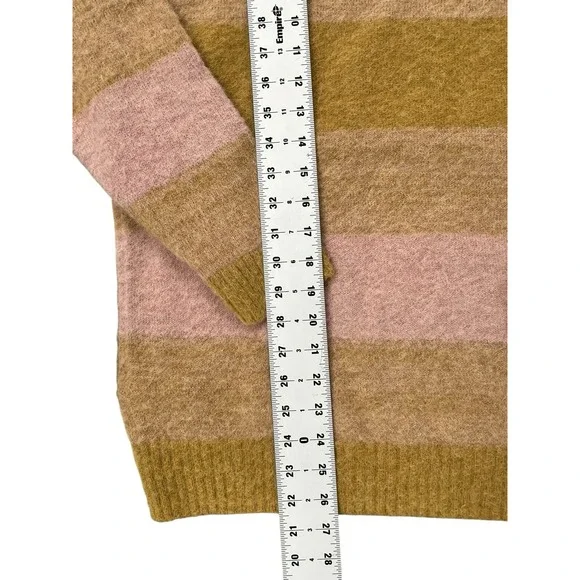 Madewell Pink Oyster Otis Space Dye Pullover Alpaca Blend Sweater Size Medium‎ - Picture 4 of 8